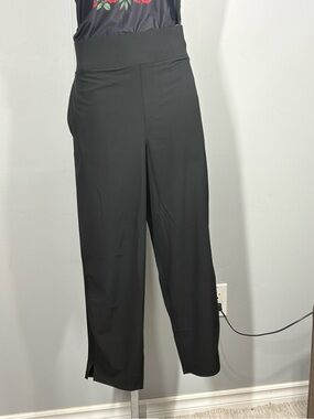 Kirklands Black Wide-Leg Pull-On Pants